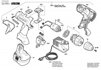 Bosch 0 603 940 642 PSR 9,6 VE-2 Cordless Screw Driver 9.6 V / GB Spare Parts PSR9,6VE-2